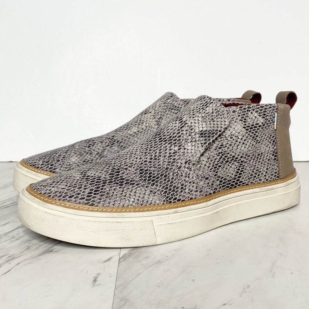 Toms Paxton Snakeskin Slip On Sneaker 9